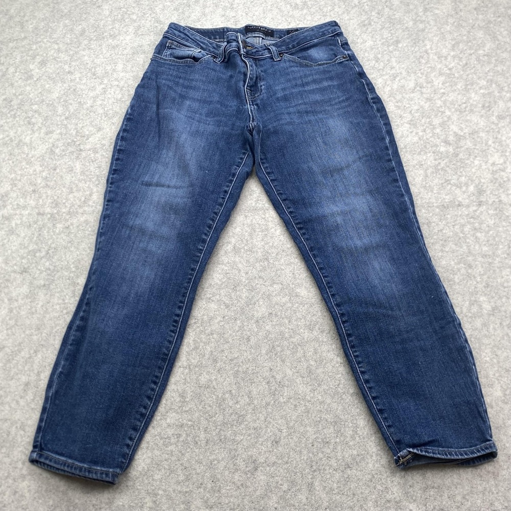 Lucky Brand Low Rise Crop Lolita Jeans Womens 8 (27x22) Blue Slim Stretch Denim